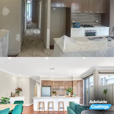 Before and after painting project 1