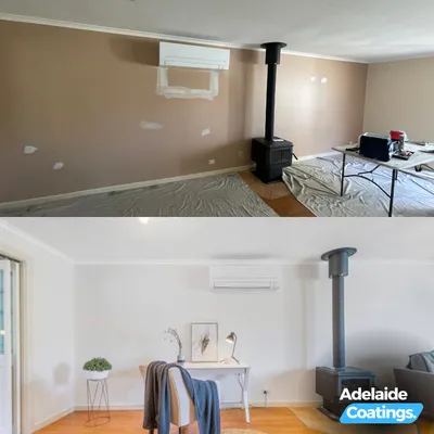 Before and after painting project 4